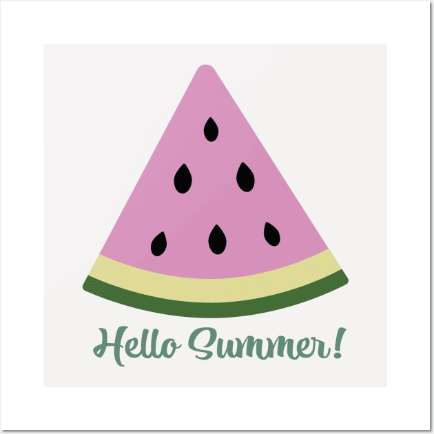 Hello summer bienvenido el verano Wall Art by MISHA